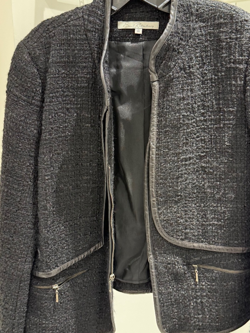 Black with metalic thread jacket